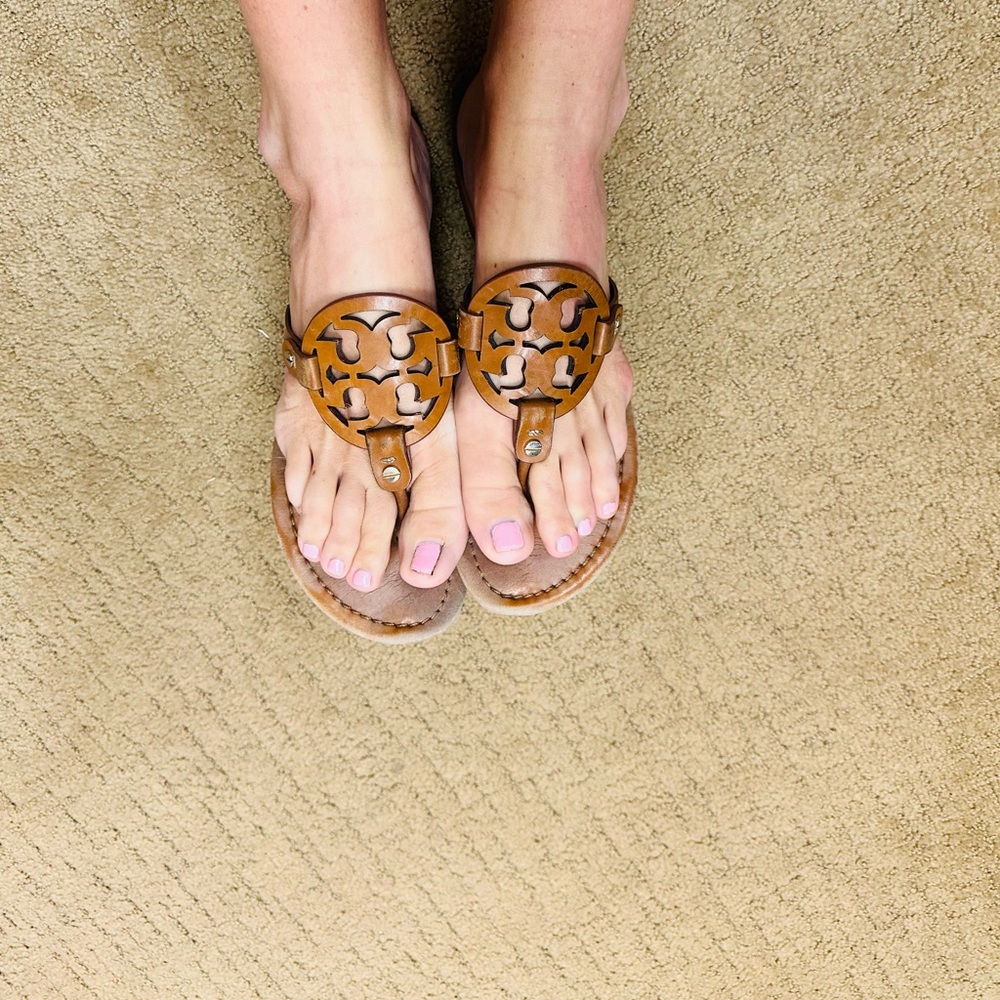 Tory Burch Tan Leather Sandals